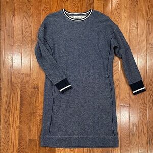 Women’s Vineyard Vines Navy Heathered Knit Blue Crewneck Sweater XS